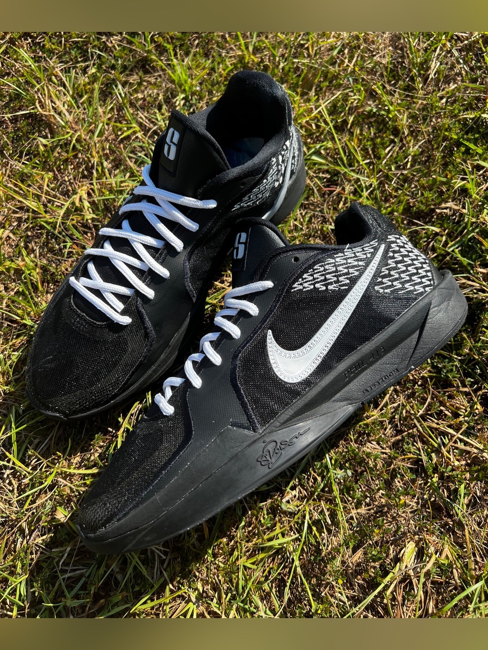 CLEAN Nike size 9.5 Womens Sabrina 2 (By You) Black Basketball shoes